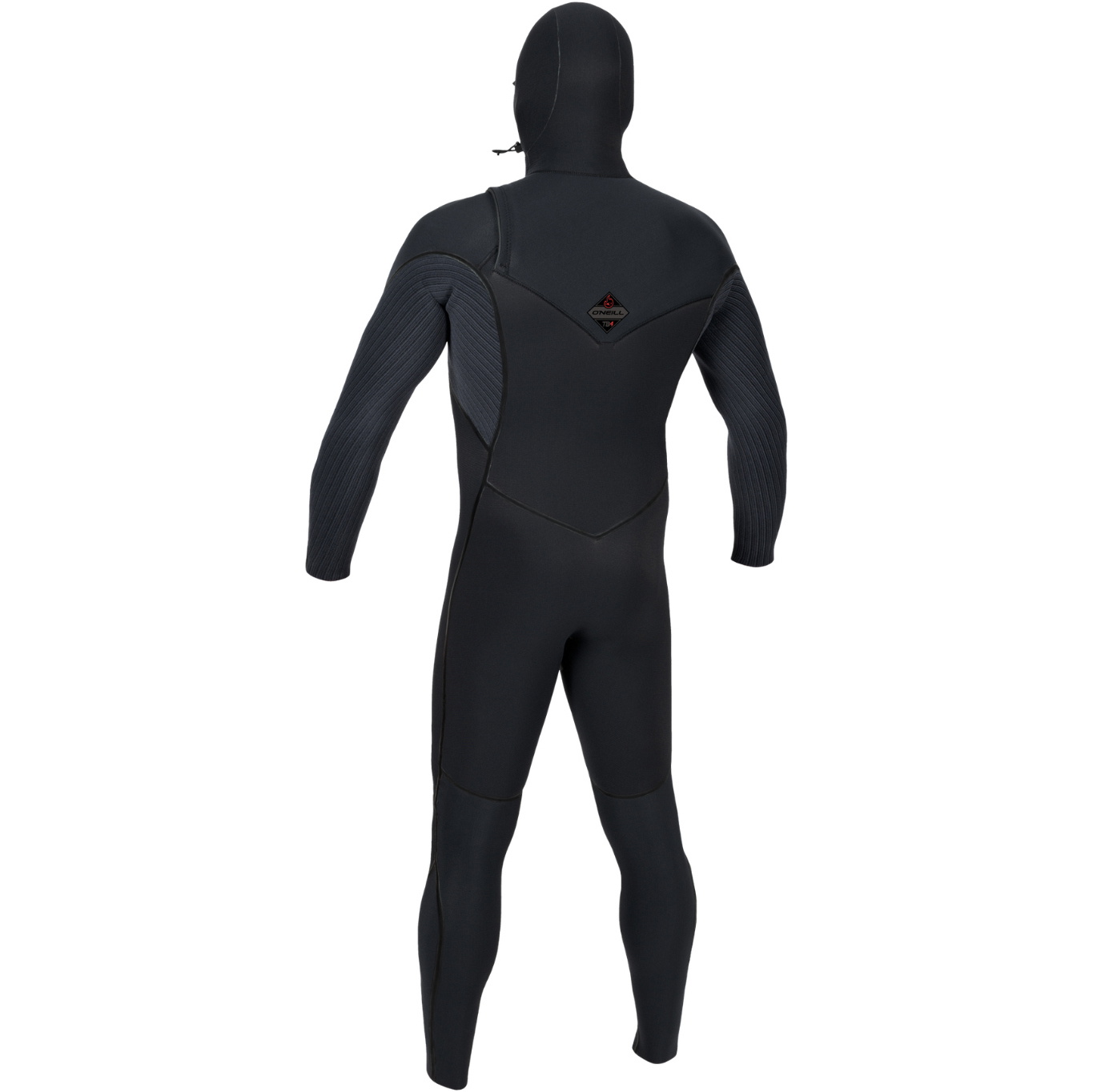2026 O'Neill Mens Hyperfreak Fire+ 5/4mm Chest Zip Hooded Wetsuit 5725 - Black
